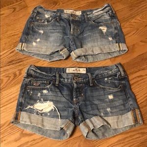 Hollister size 0 or size 24 jean shorts